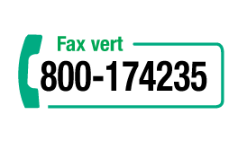 Numéro vert Fax gratuit (depuis l’Italie)